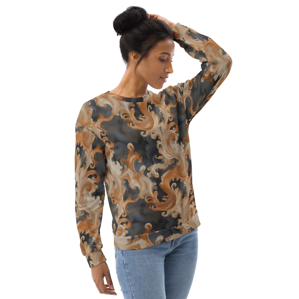 Baroque Smoke on Sweatshirt — Right Front