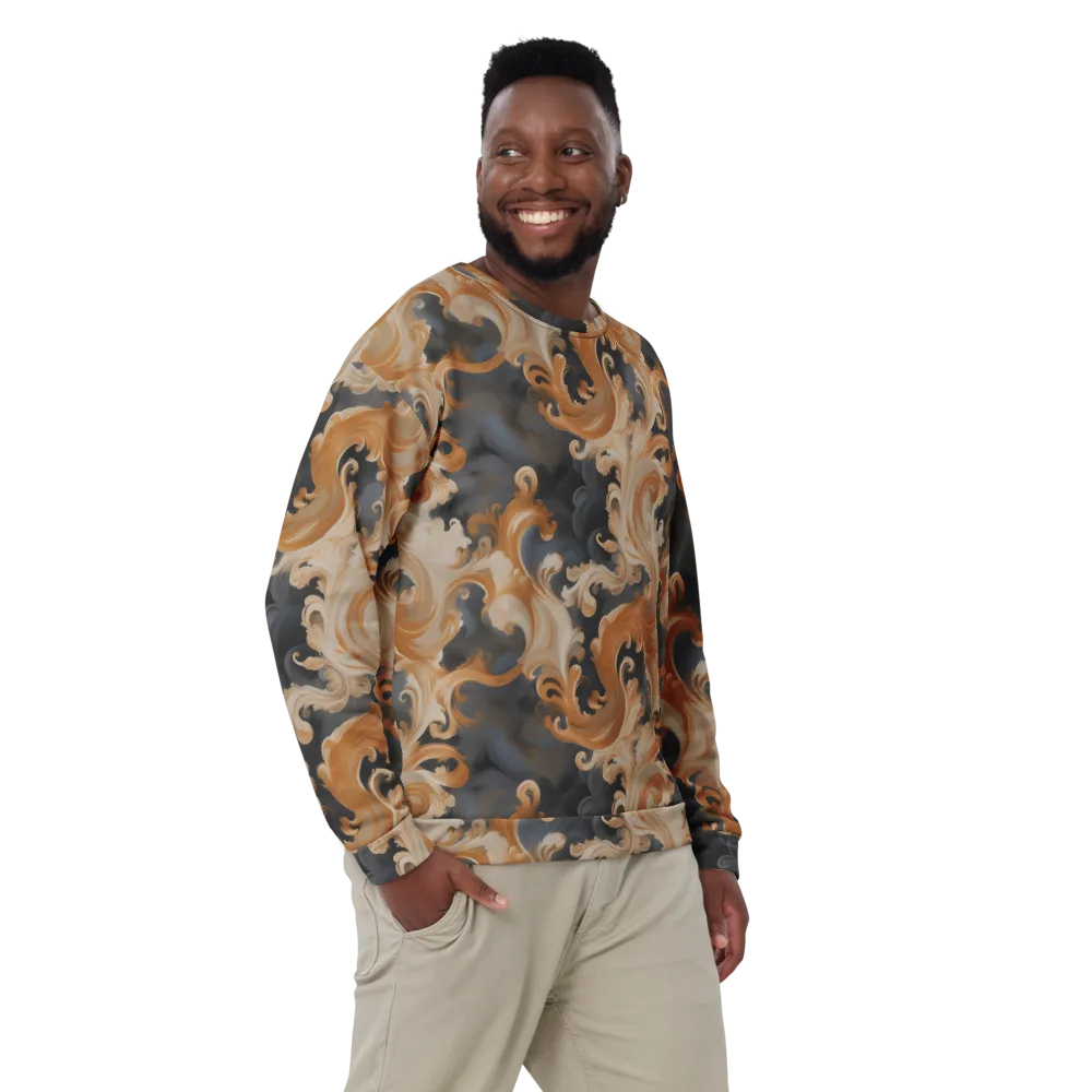 Baroque Smoke on Sweatshirt — Front