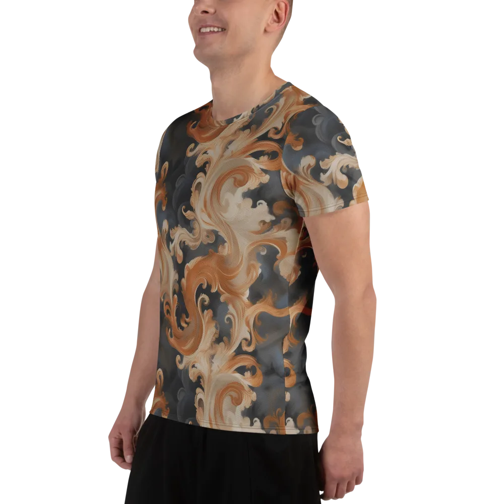 Baroque Smoke on Men's Athletic T-Shirt — Left