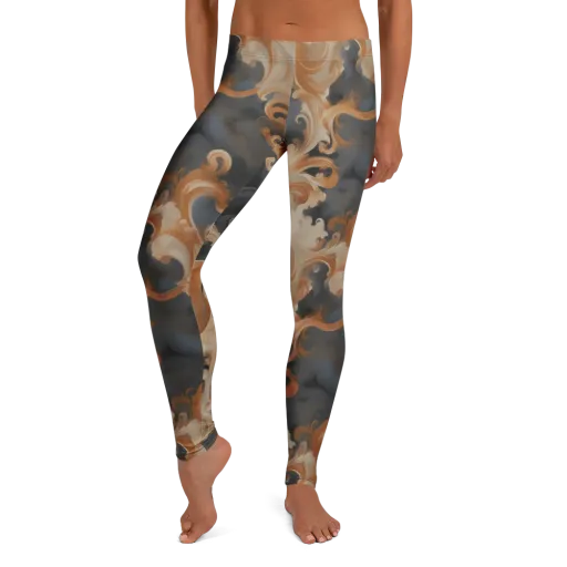 Baroque Smoke on a Leggings