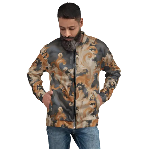 Baroque Smoke on a Bomber Jacket