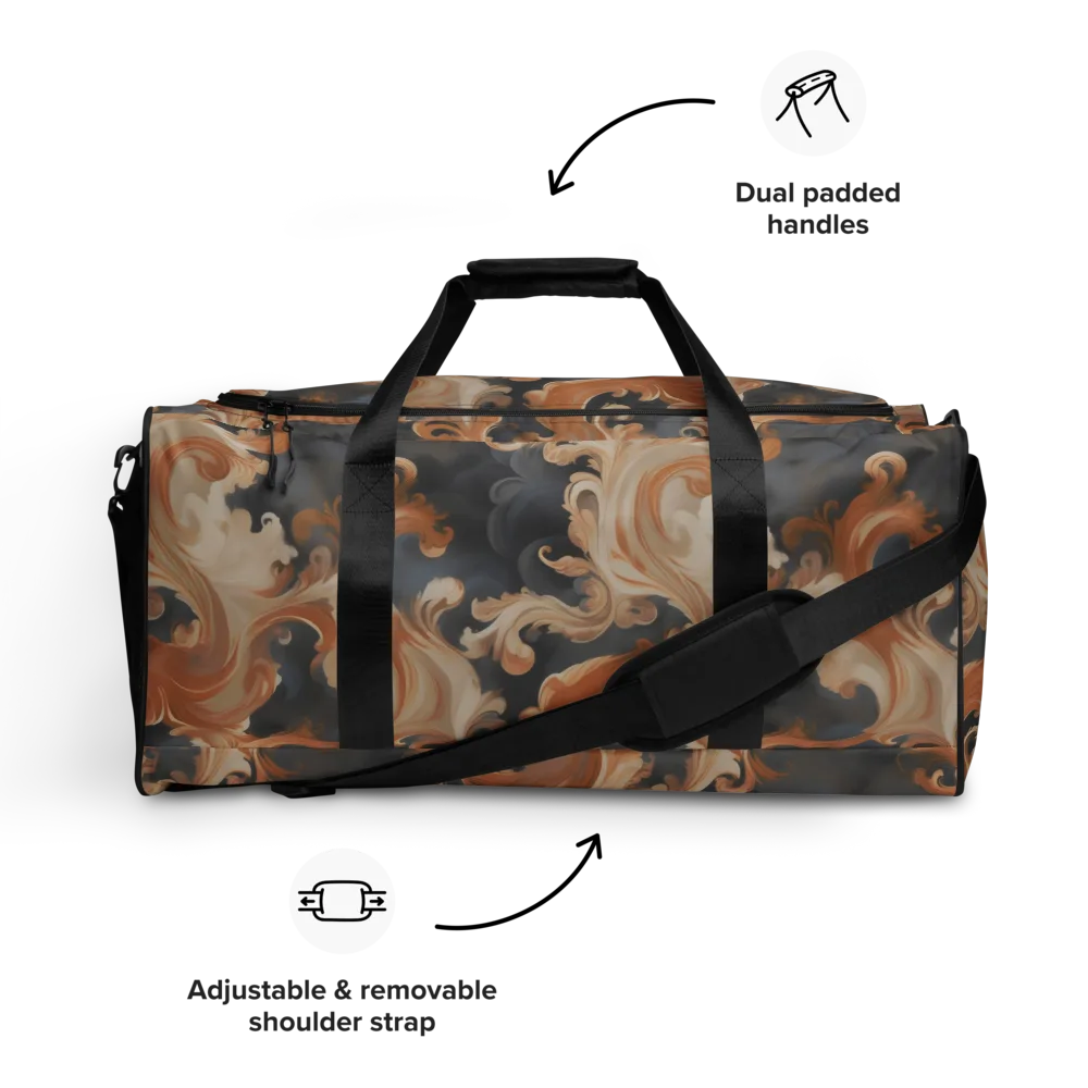 Baroque Smoke on Duffle Bag — Front
