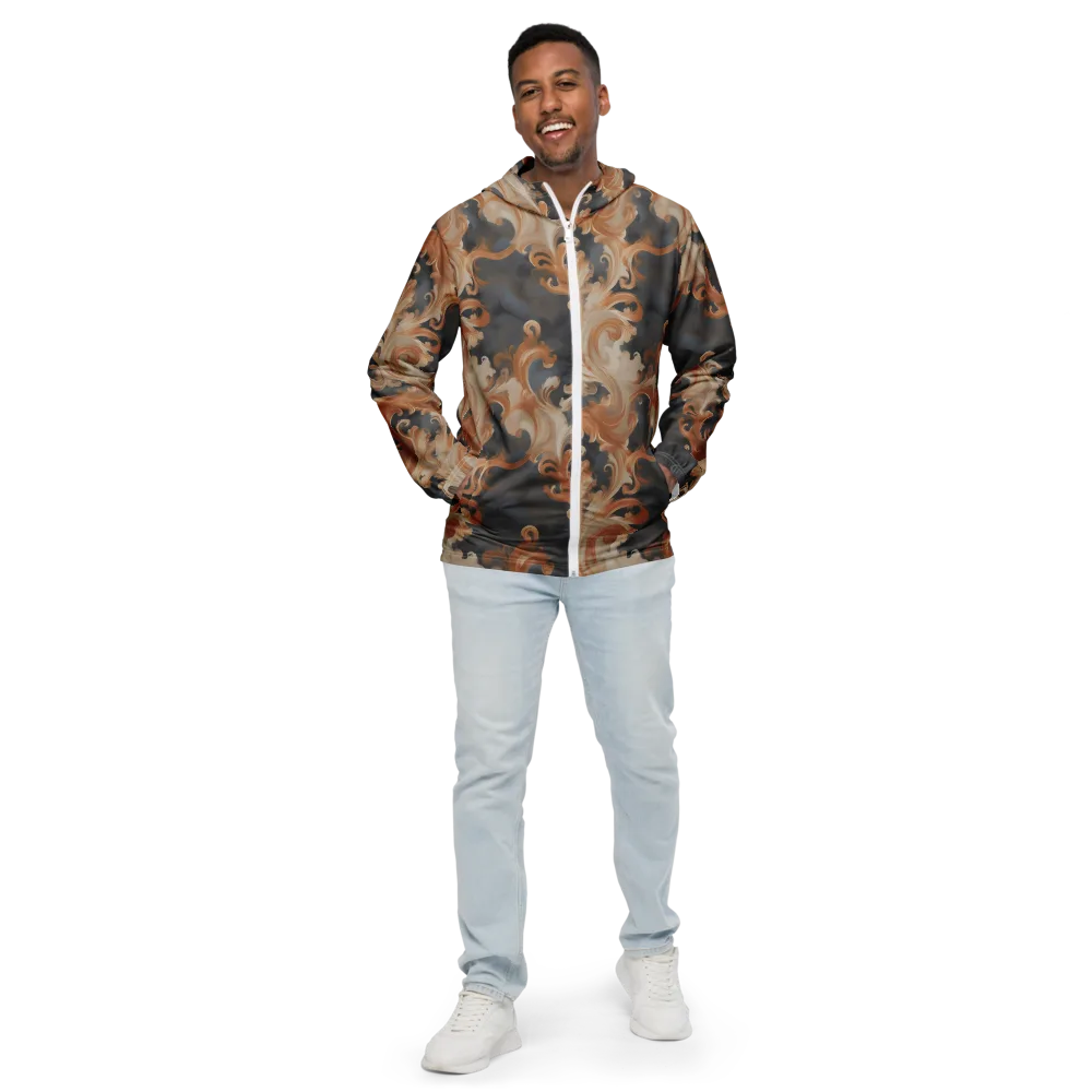 Baroque Smoke on Men's Windbreaker — Front