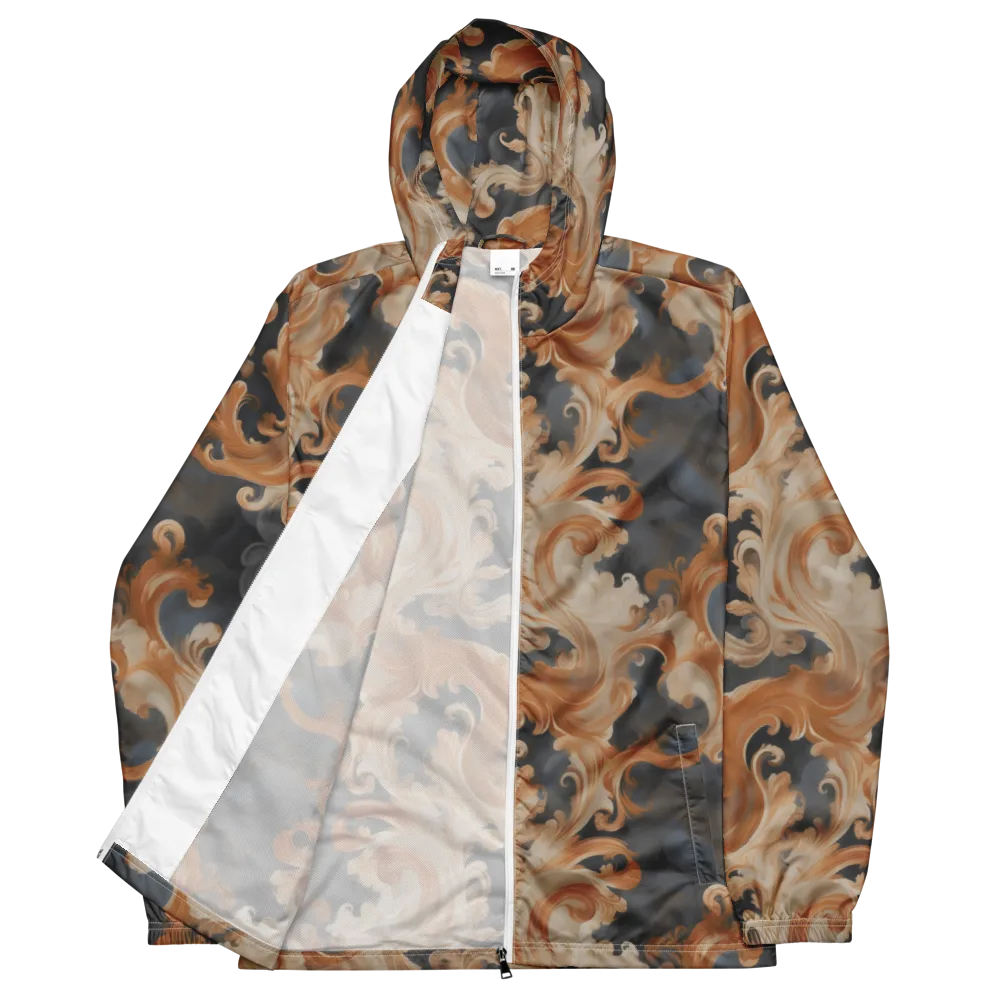 Baroque Smoke on Men's Windbreaker — Front