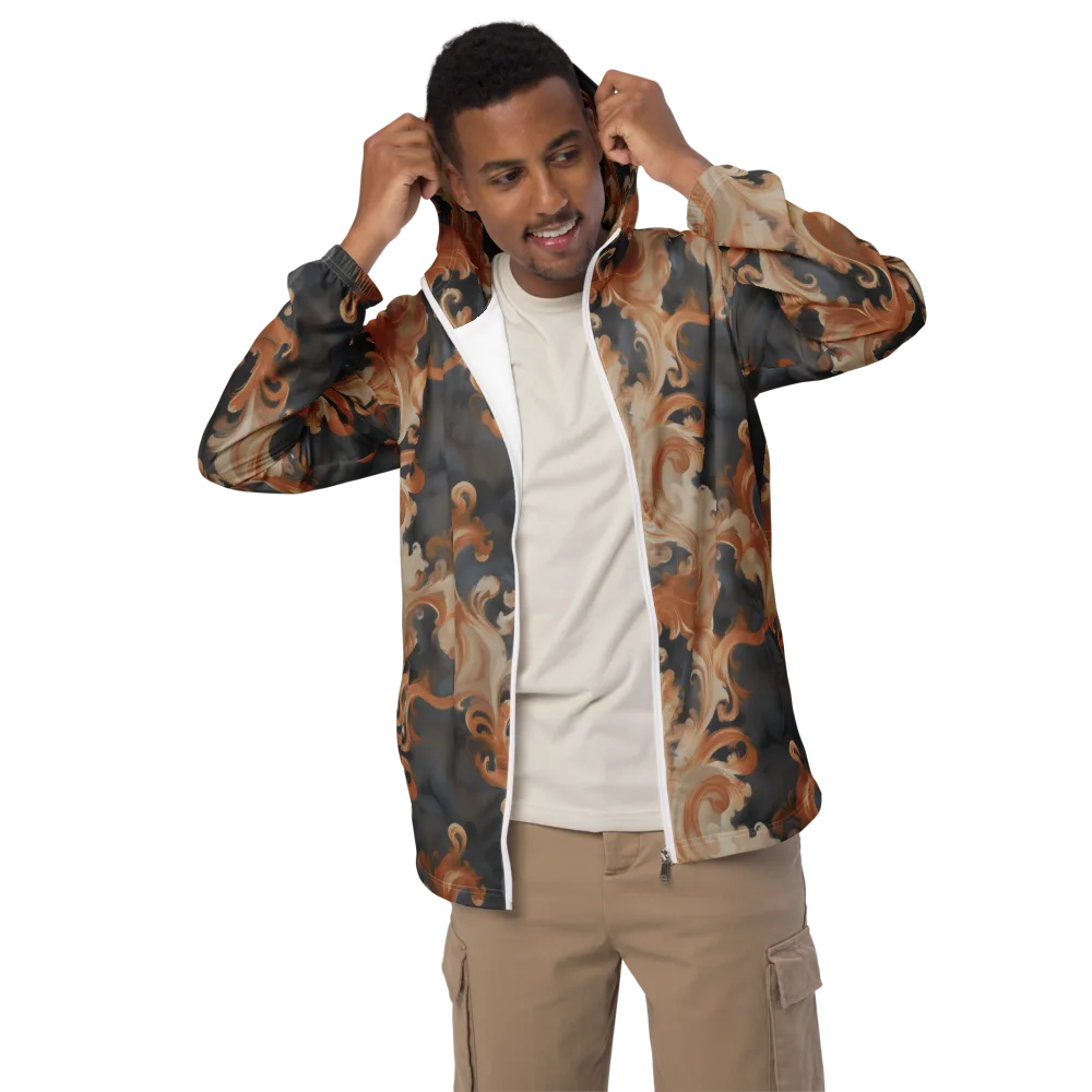 Baroque Smoke on Men's Windbreaker — Front