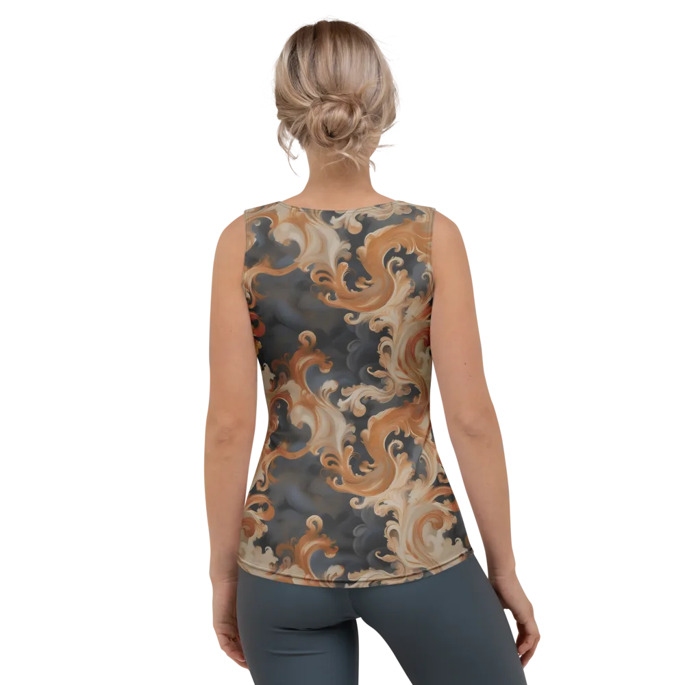 Baroque Smoke on Women's Tank Top — Back