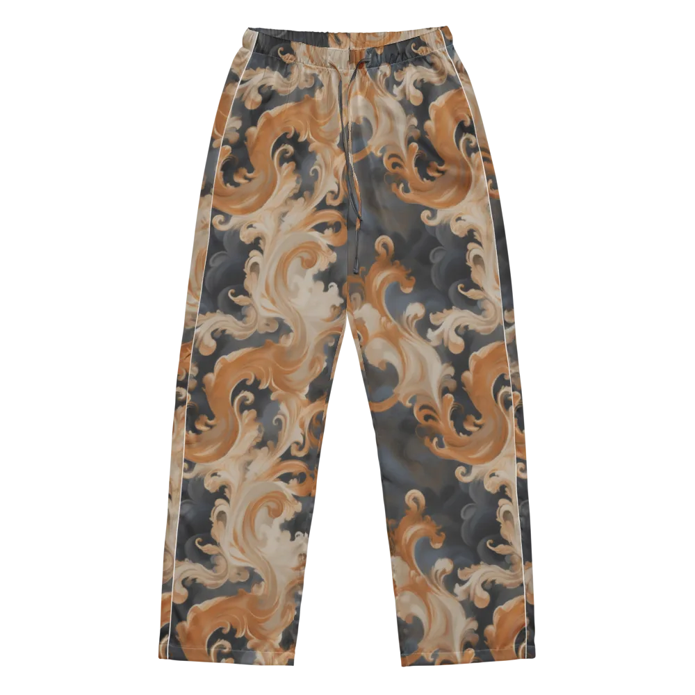 Baroque Smoke on Women's Pajama Pants — Front