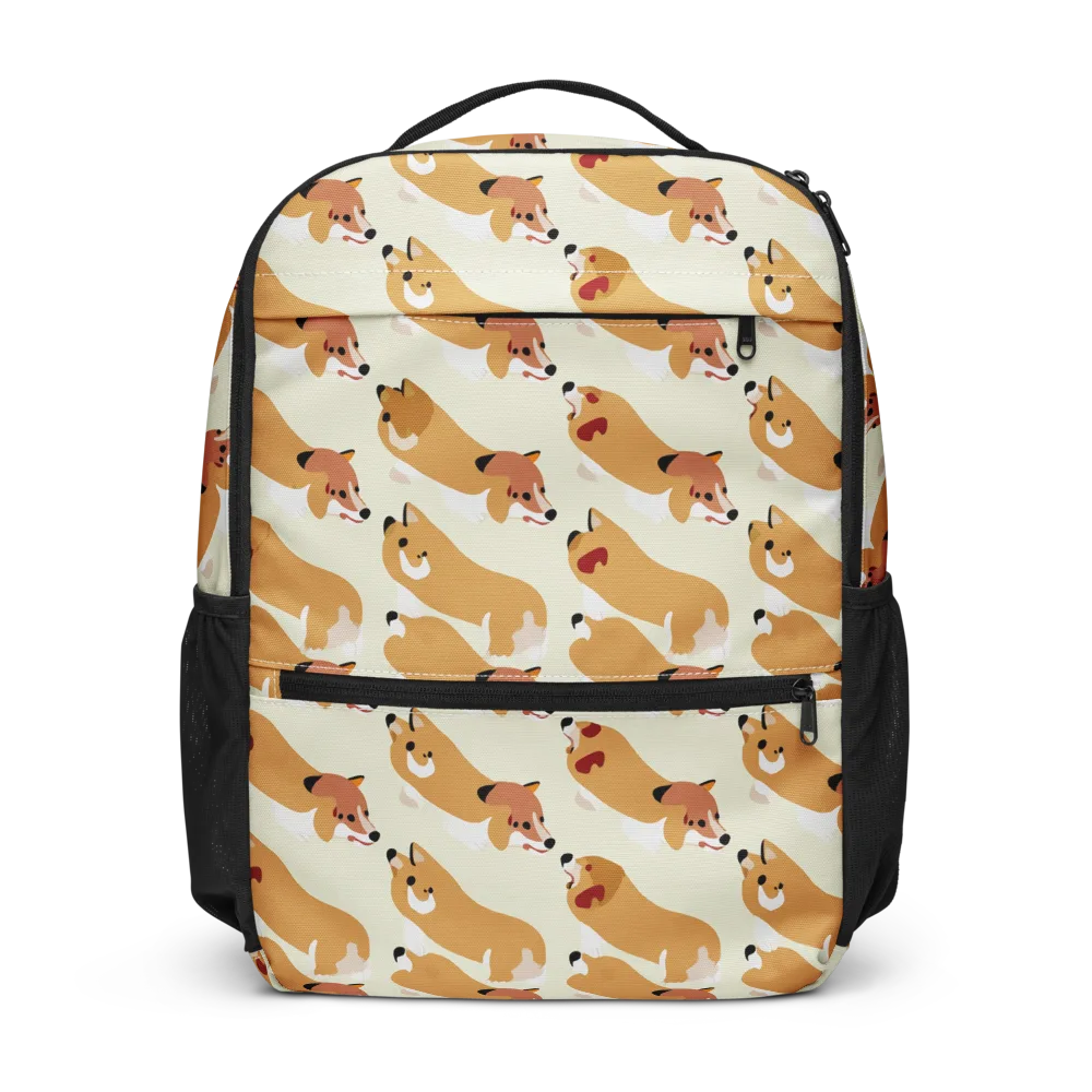 Butterscotch Pups on Utility Backpack — Front