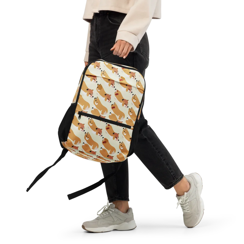 Butterscotch Pups on Utility Backpack — Front