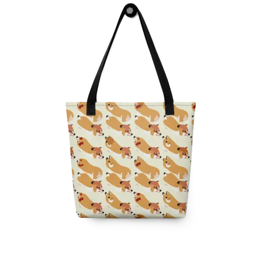 Butterscotch Pups on a Tote Bag