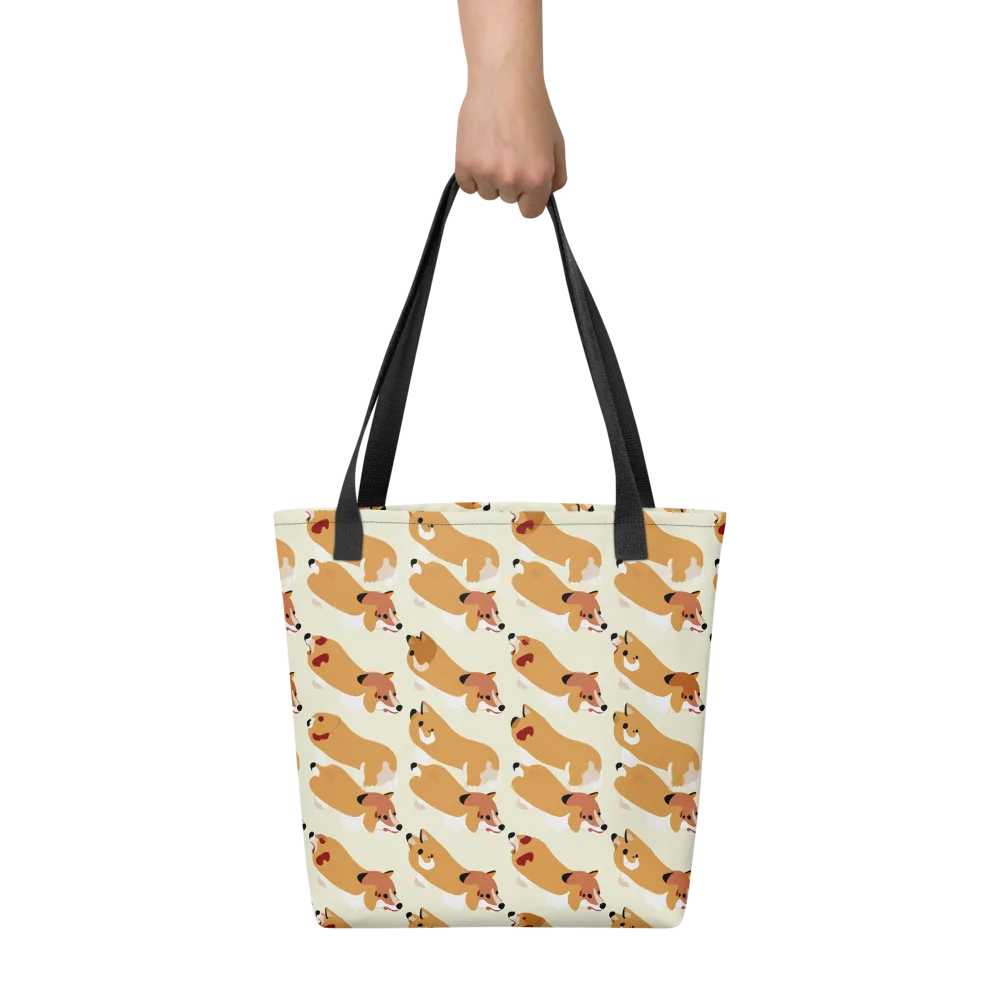 Butterscotch Pups on Tote Bag — Front