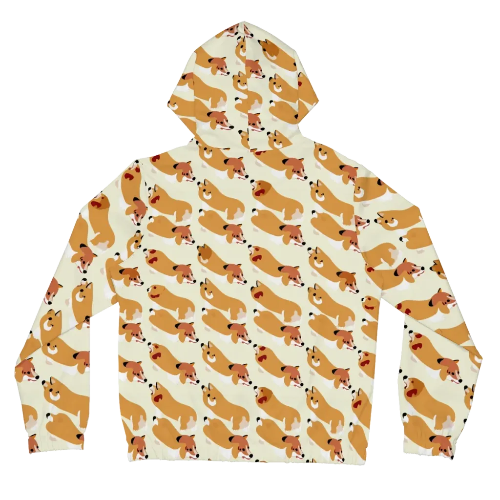 Butterscotch Pups on Women's Full-Zip Hoodie — Back
