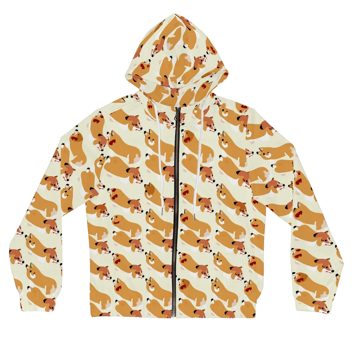 Butterscotch Pups on Women's Full-Zip Hoodie — Front