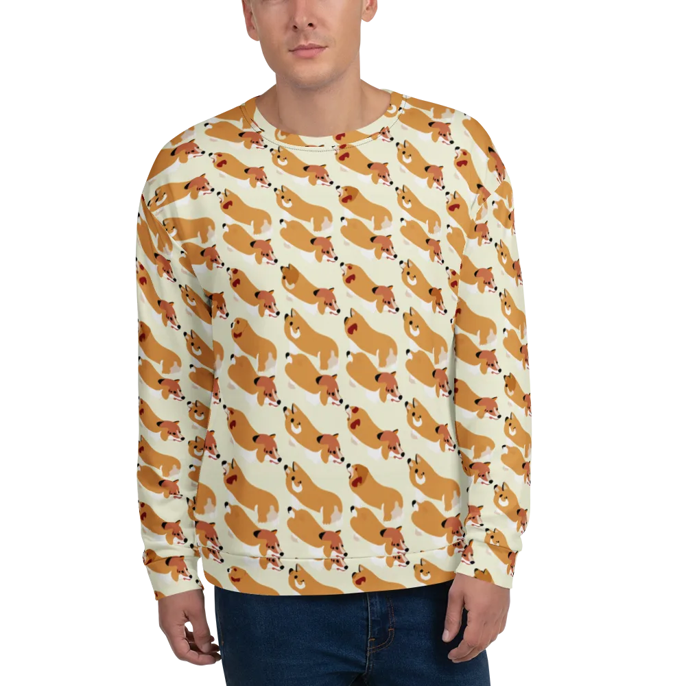 Butterscotch Pups on Sweatshirt — Front