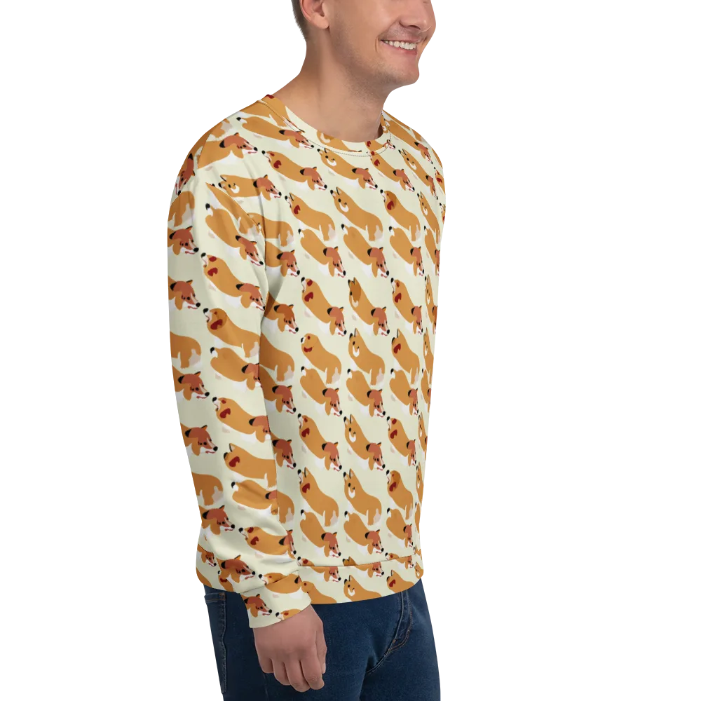 Butterscotch Pups on Sweatshirt — Right Front