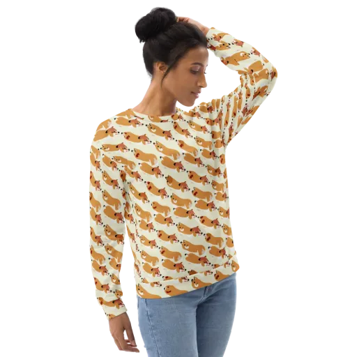 Butterscotch Pups on a Sweatshirt