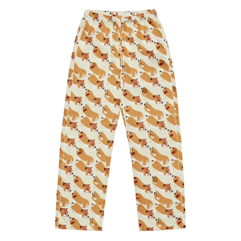 Butterscotch Pups on Women's Pajama Pants — Front