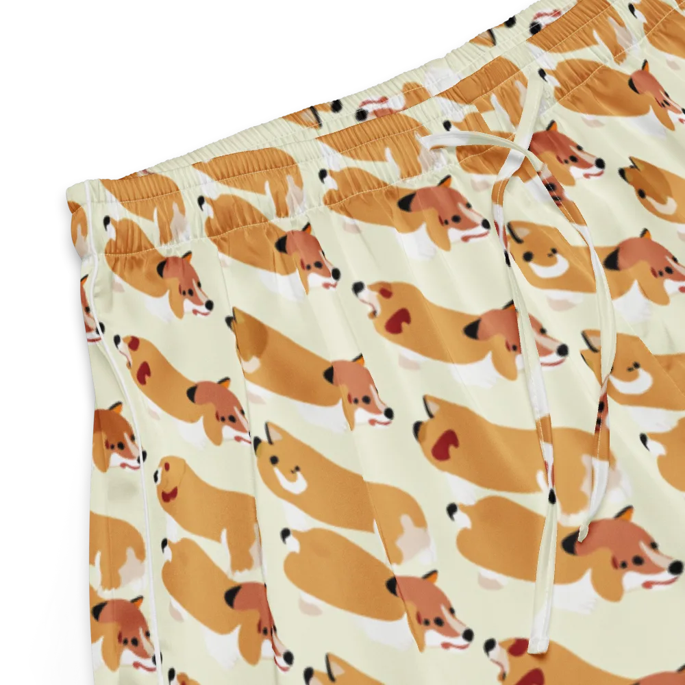 Butterscotch Pups on Women's Pajama Shorts — Product details