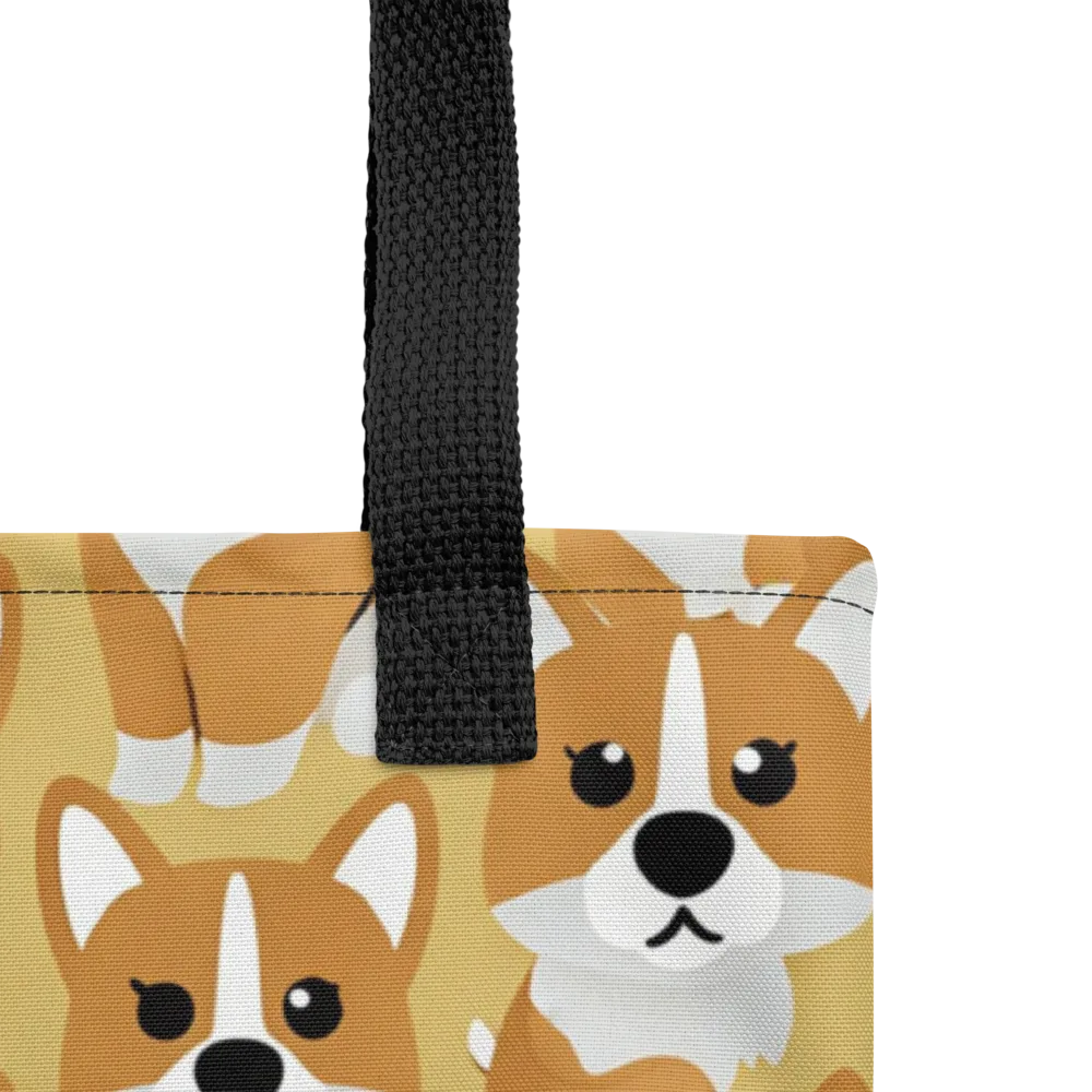 Amber Corgi Parade on Tote Bag — Product details