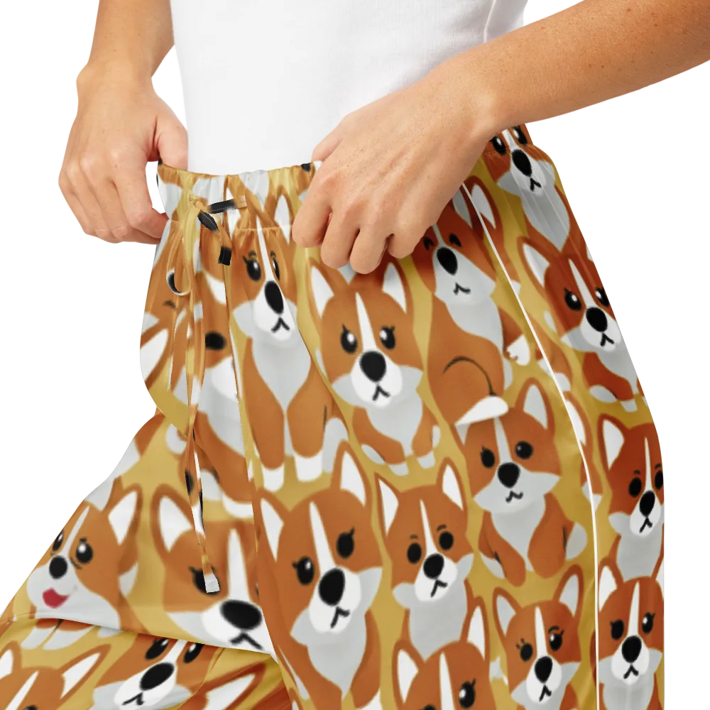 Amber Corgi Parade on Women's Pajama Pants — Product details