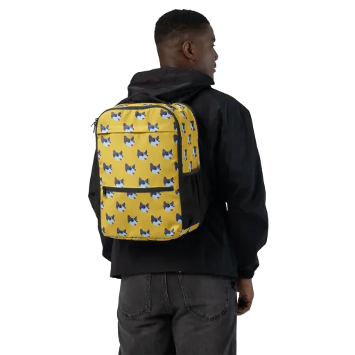 Golden Pup Parade on a Utility Backpack
