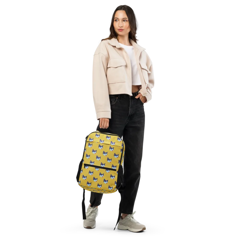 Golden Pup Parade on Utility Backpack — Front