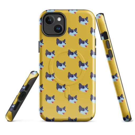 Golden Pup Parade on a MagSafe Tough Case for iPhone®