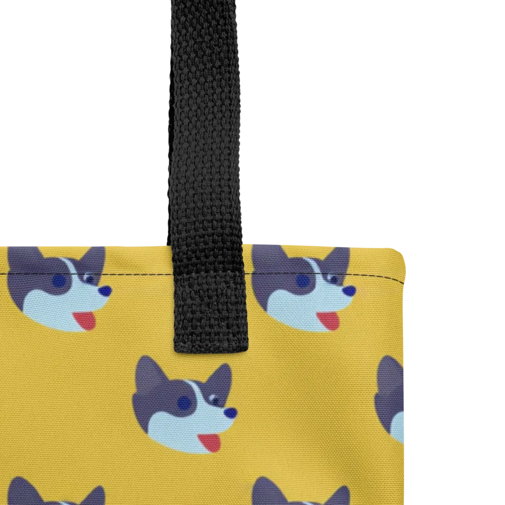 Golden Pup Parade on Tote Bag — Product details