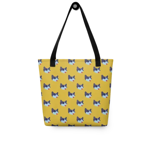 Golden Pup Parade on a Tote Bag