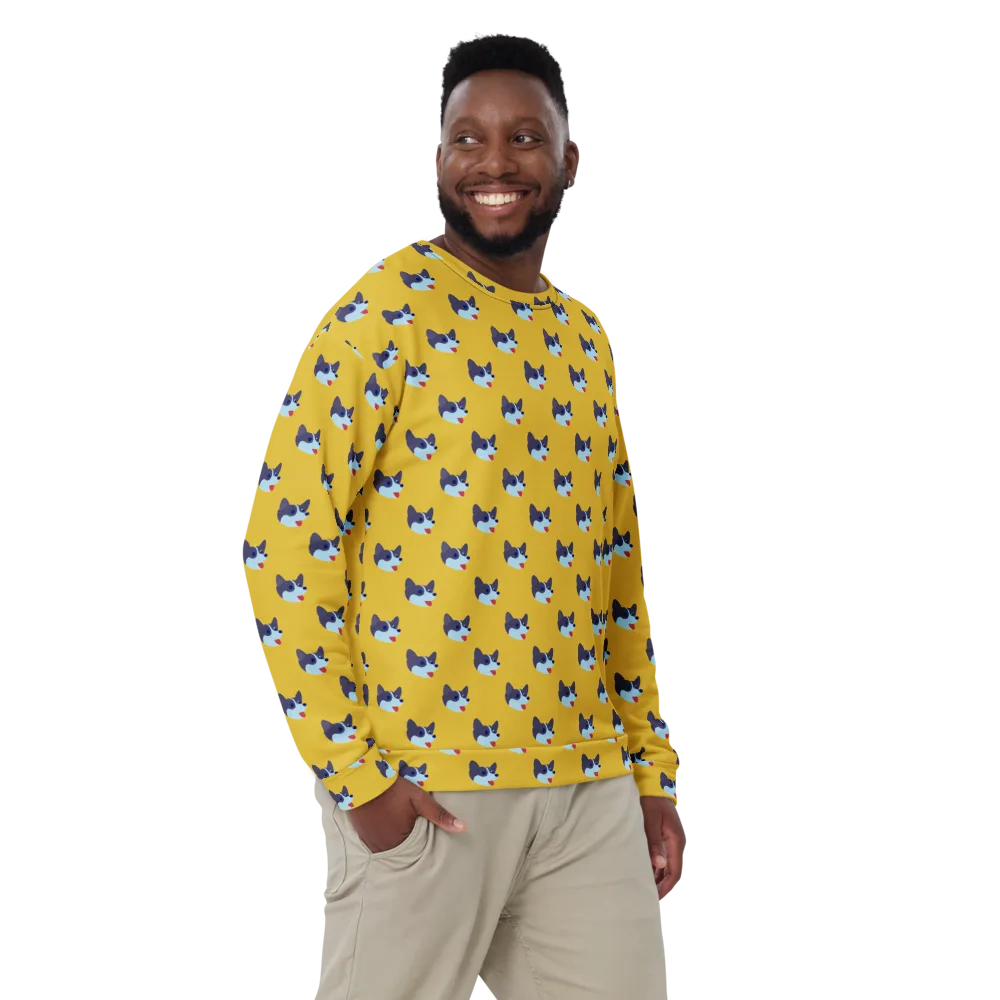 Golden Pup Parade on Sweatshirt — Front