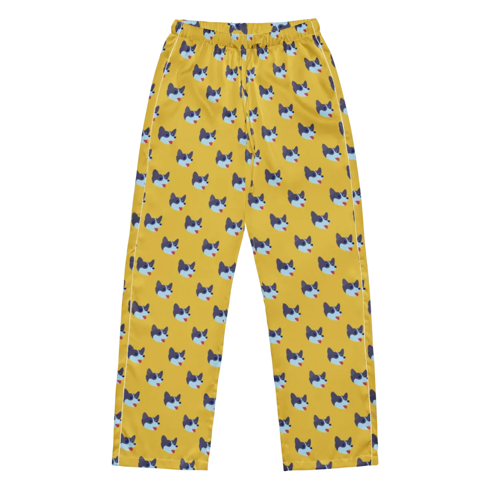 Golden Pup Parade on Women's Pajama Pants — Front