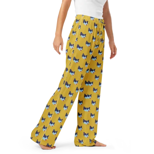Golden Pup Parade on a Women's Pajama Pants