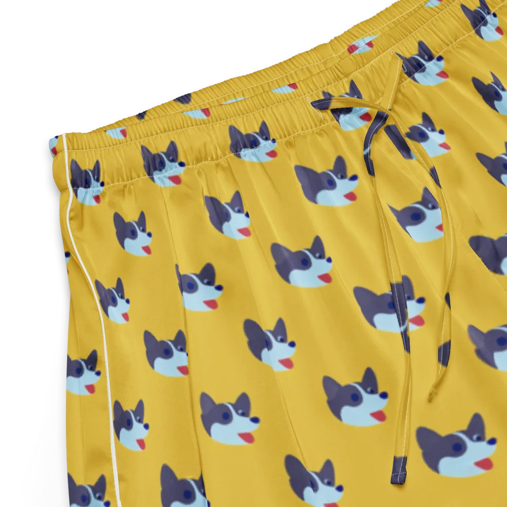 Golden Pup Parade on Women's Pajama Shorts — Product details