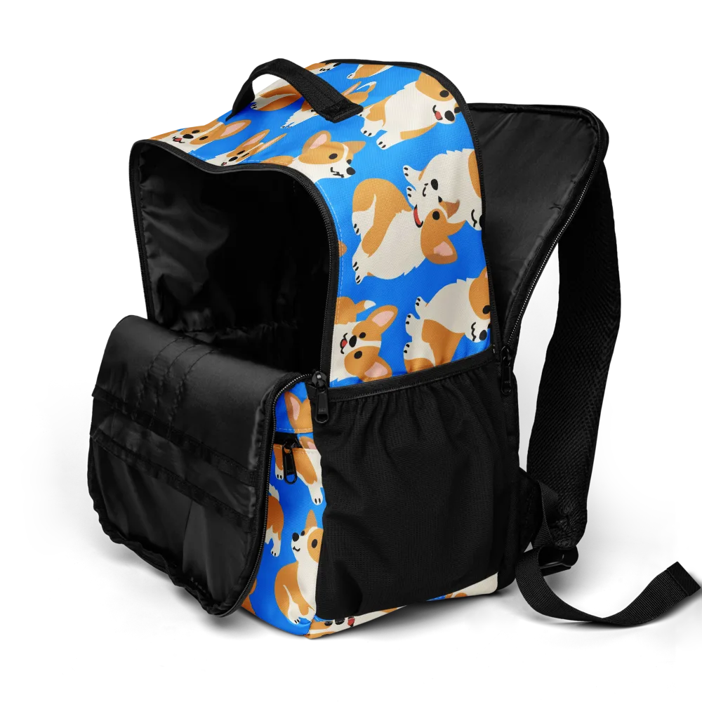 Blue Ribbon Corgis on Utility Backpack — Product details 2