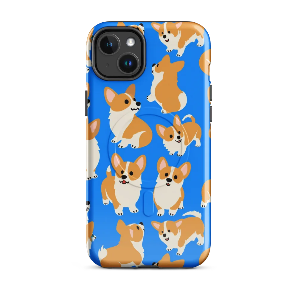 Blue Ribbon Corgis on MagSafe Tough Case for iPhone® — Front