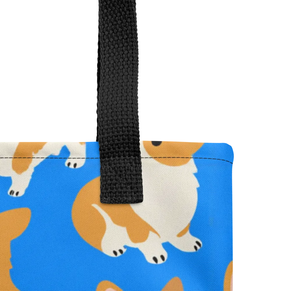 Blue Ribbon Corgis on Tote Bag — Product details