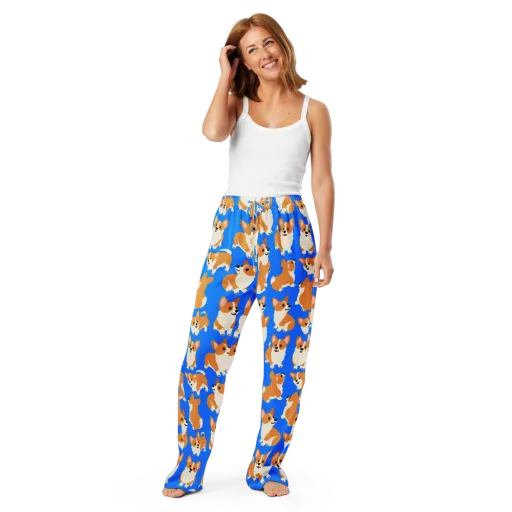 Blue Ribbon Corgis on a Women's Pajama Pants