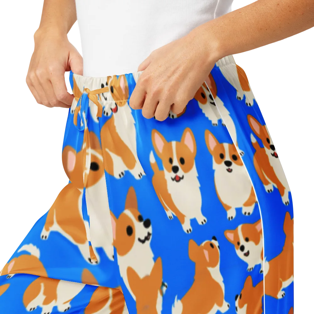Blue Ribbon Corgis on Women's Pajama Pants — Product details
