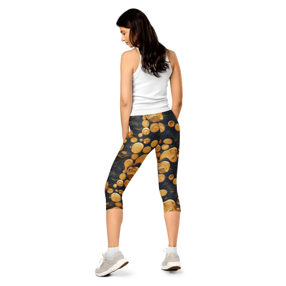 Midnight Aureate on Capri Leggings — Back