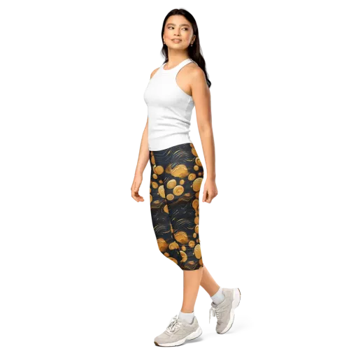 Midnight Aureate on a Capri Leggings