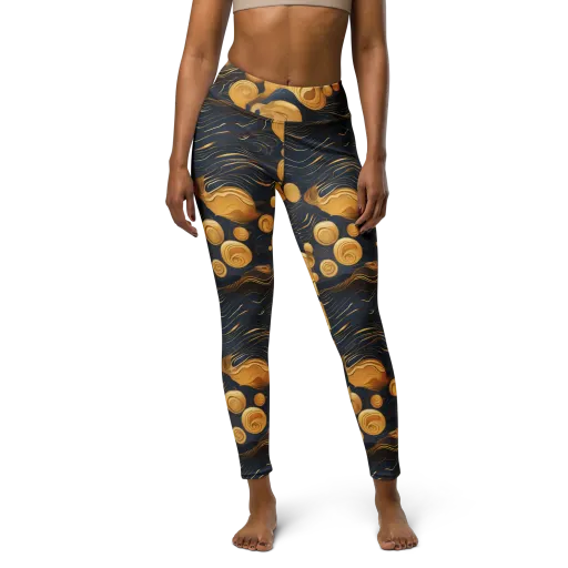 Midnight Aureate on a Yoga Leggings