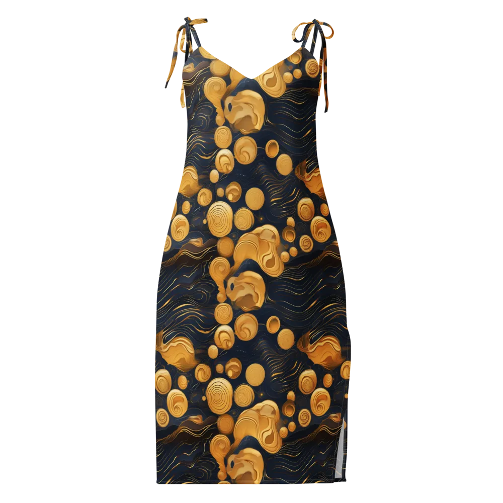 Midnight Aureate on Slip Dress — Front