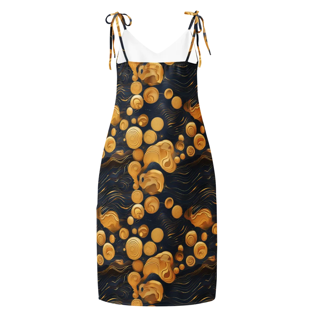Midnight Aureate on Slip Dress — Back