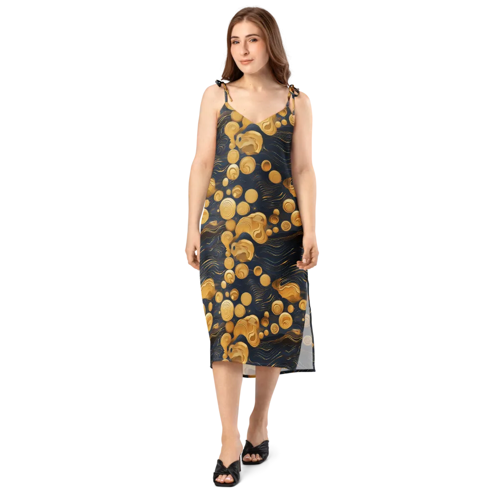 Midnight Aureate on Slip Dress — Front