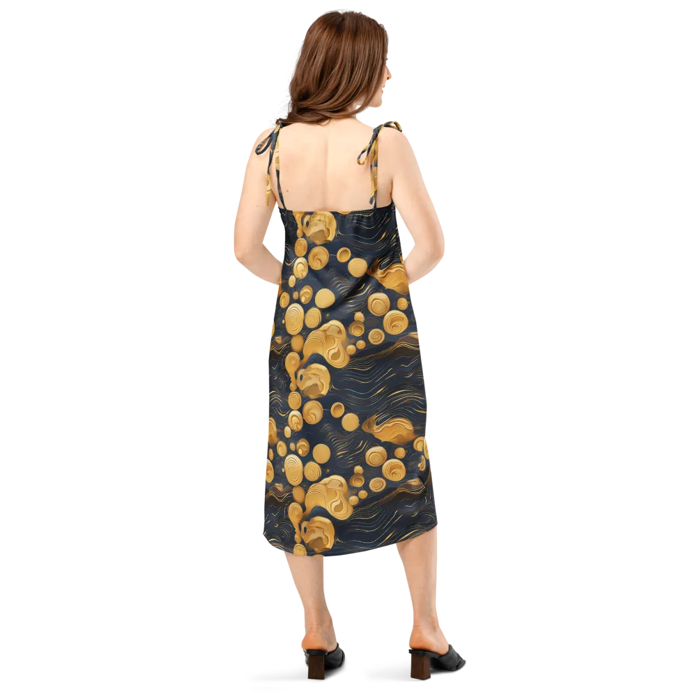 Midnight Aureate on Slip Dress — Back