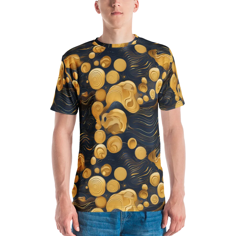 Midnight Aureate on Men's Crew Neck T-Shirt — Front