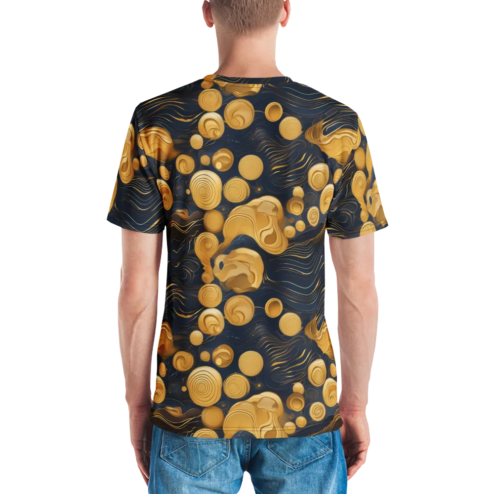 Midnight Aureate on Men's Crew Neck T-Shirt — Back