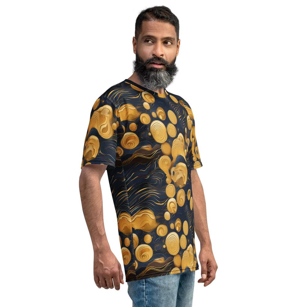 Midnight Aureate on Men's Crew Neck T-Shirt — Right