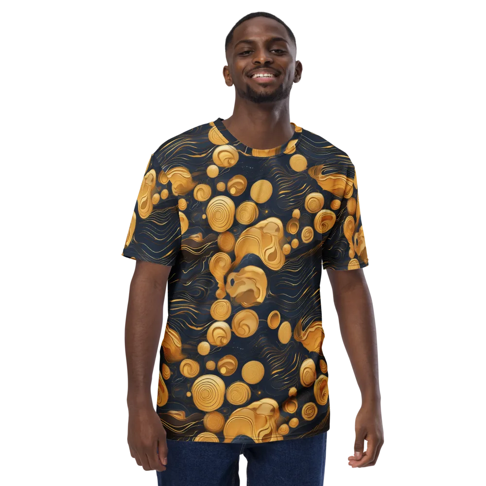 Midnight Aureate on Men's Crew Neck T-Shirt — Front