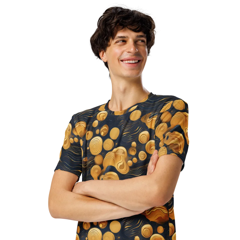 Midnight Aureate on Men's Crew Neck T-Shirt — Left Front